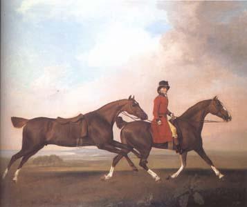 STUBBS, George William Anderson with Two Saddle Horses (mk25) Sweden oil painting art